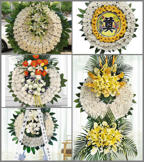 山东青岛即墨市北安街道郭庄二村花圈速递